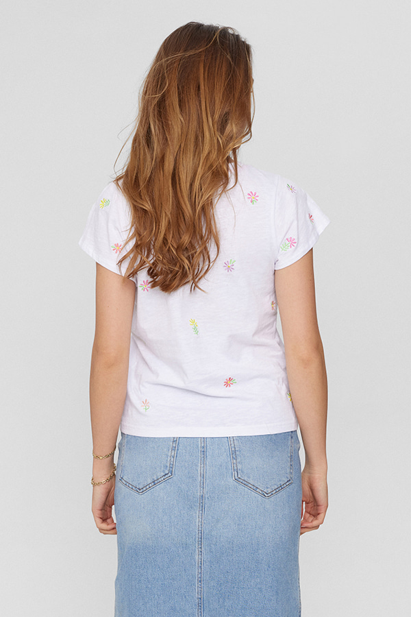 ΜΠΛΟΥΖΑ T-SHIRT NUMPH - 9000 BRIGHT WHITE